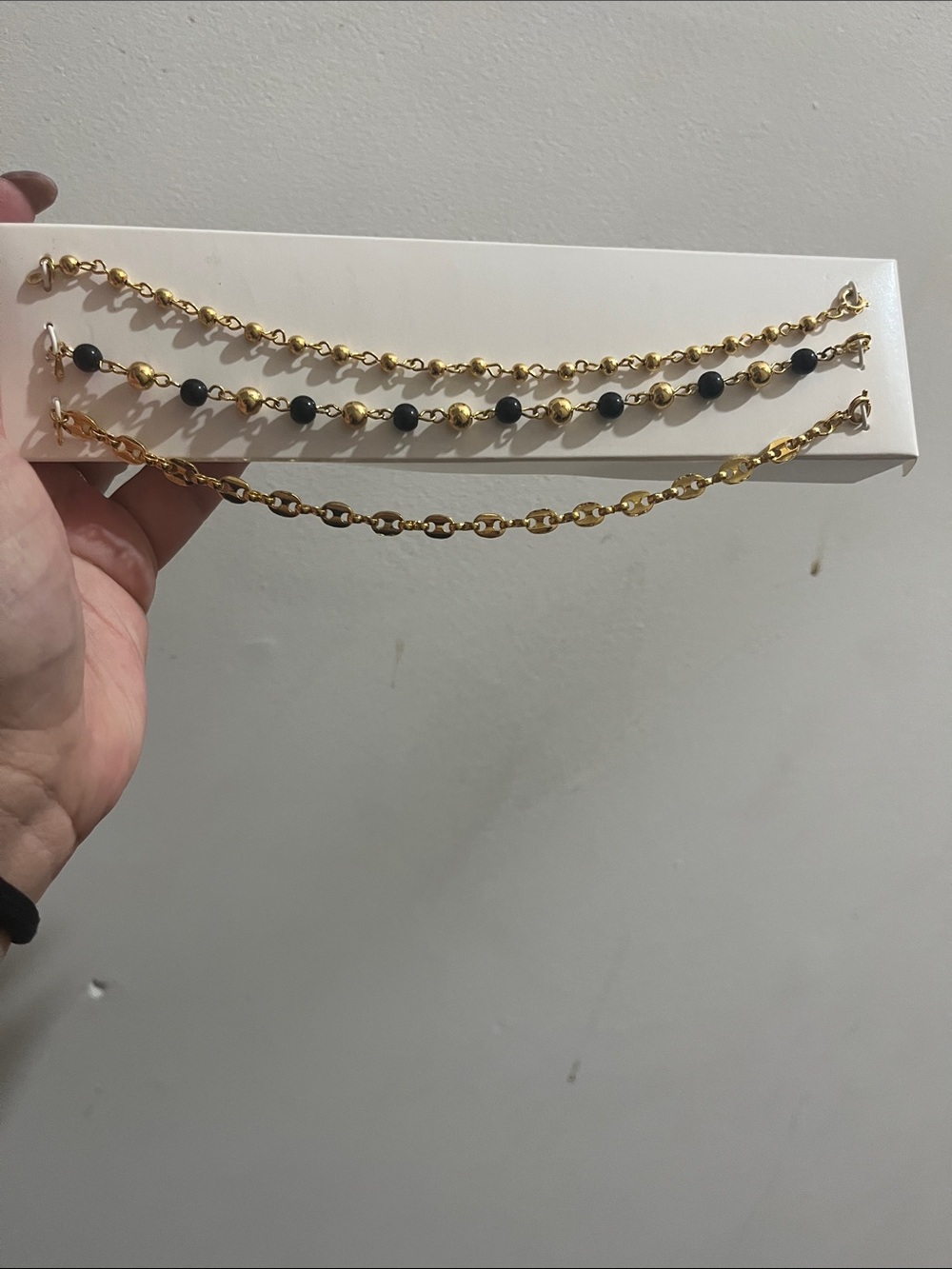 3 Gold Plated Bracelets